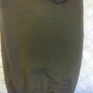 Army green pants and vest. The pants are sz 12 Liz and co. The vest is sz XL  Ma